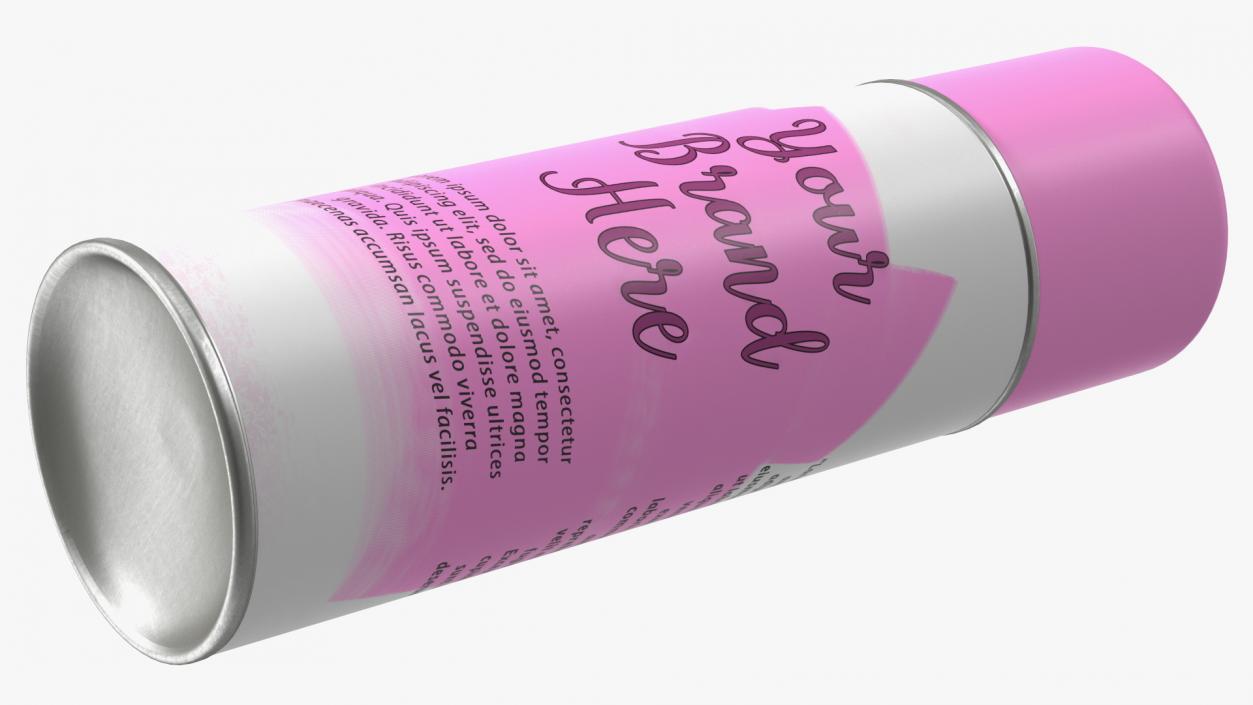 3D Aerosol Can Mockup Pink model