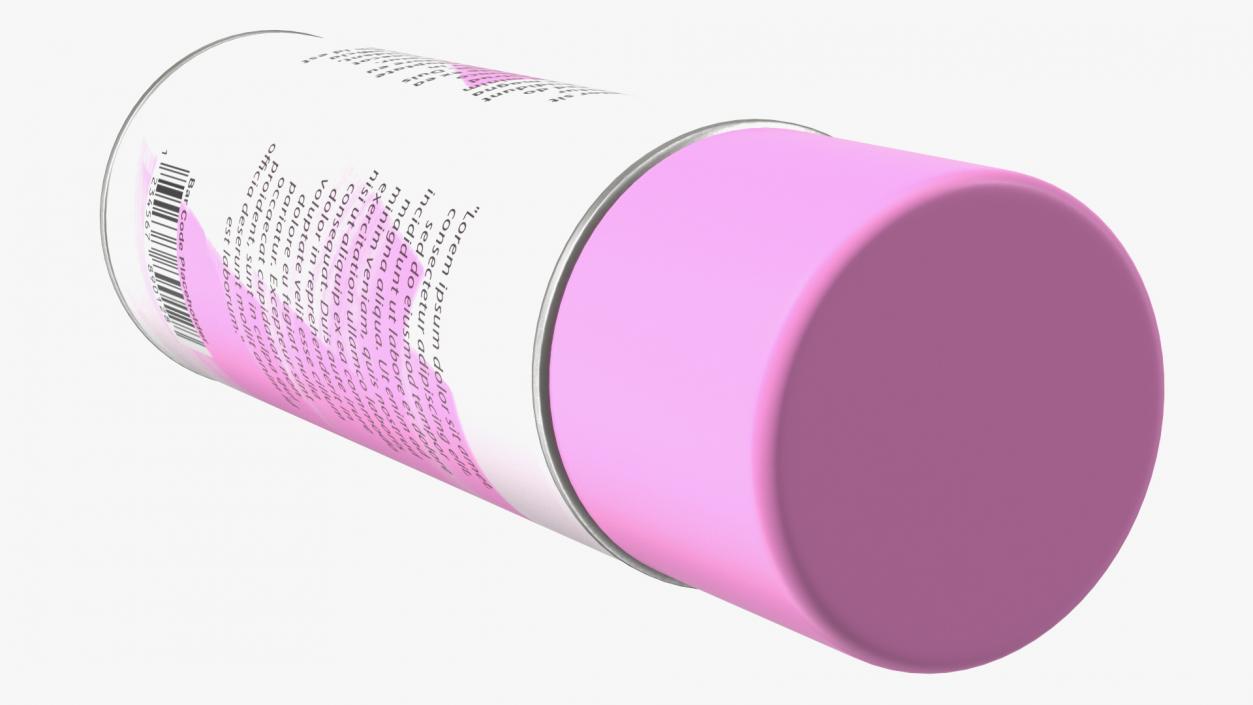 3D Aerosol Can Mockup Pink model