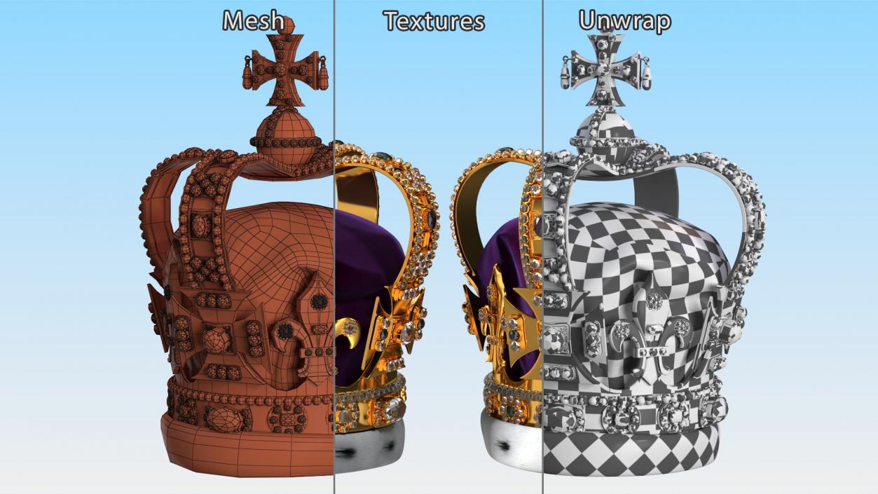 3D St Edwards Crown 2 model