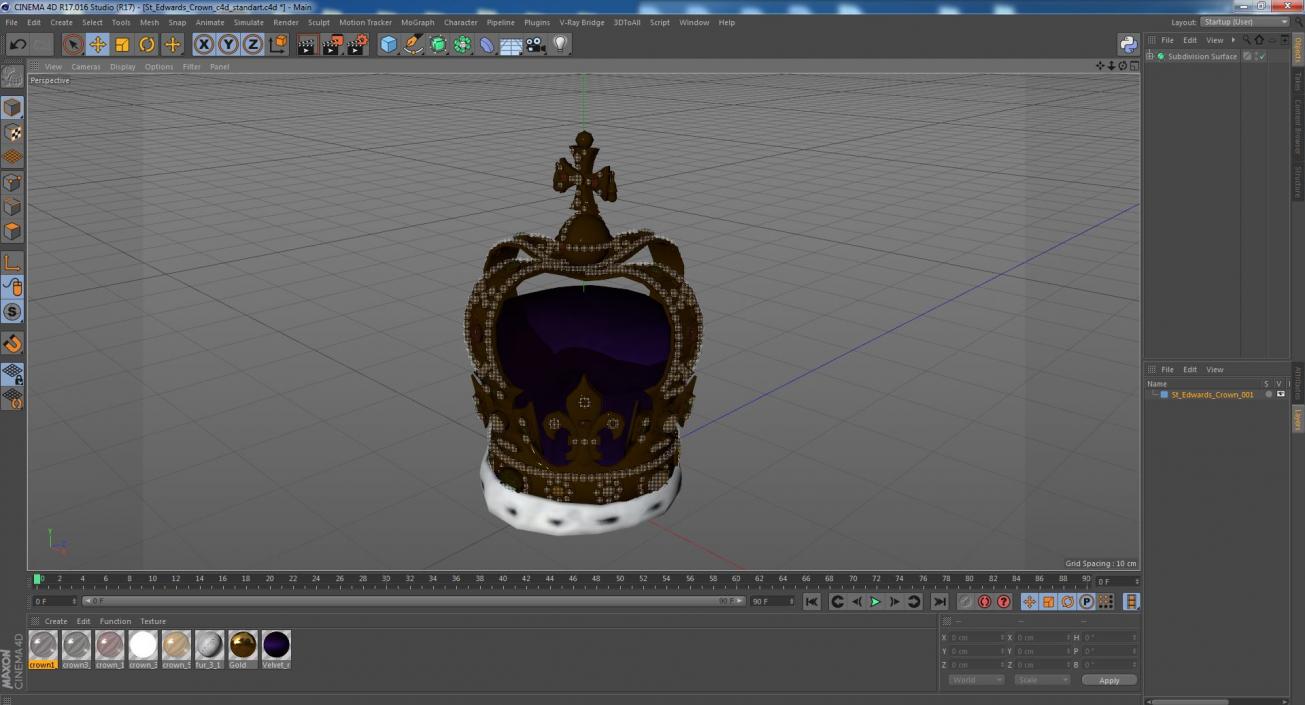 3D St Edwards Crown 2 model