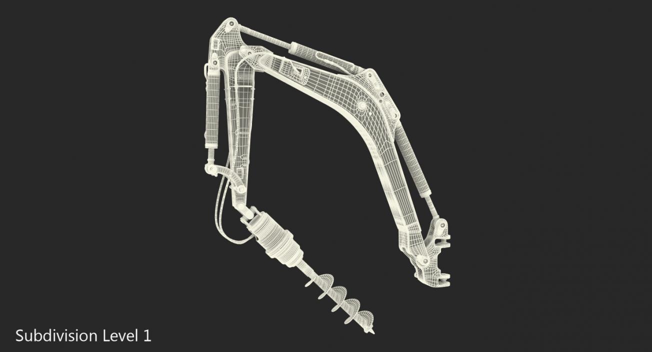 3D Earth Drill Rigged model