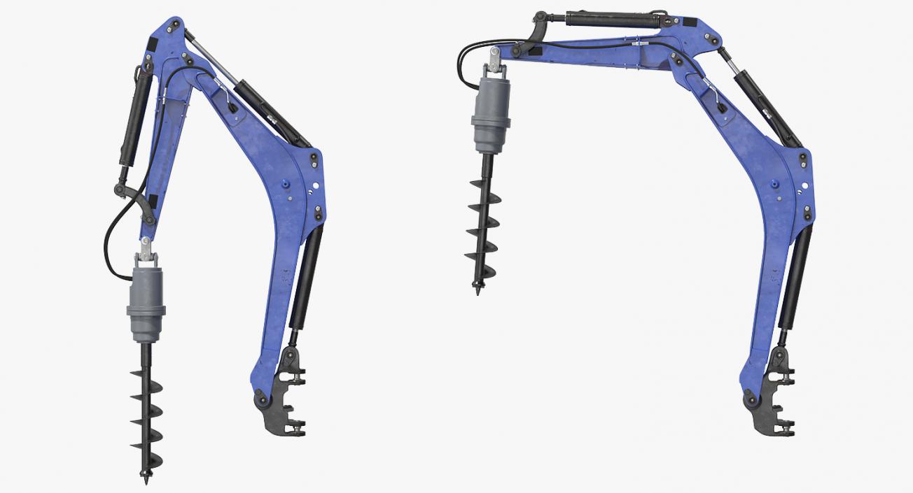 3D Earth Drill Rigged model