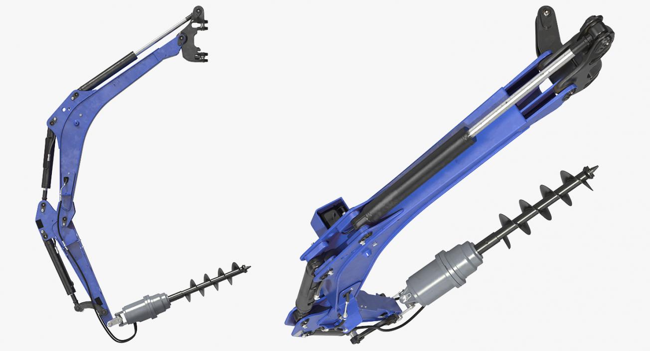 3D Earth Drill Rigged model