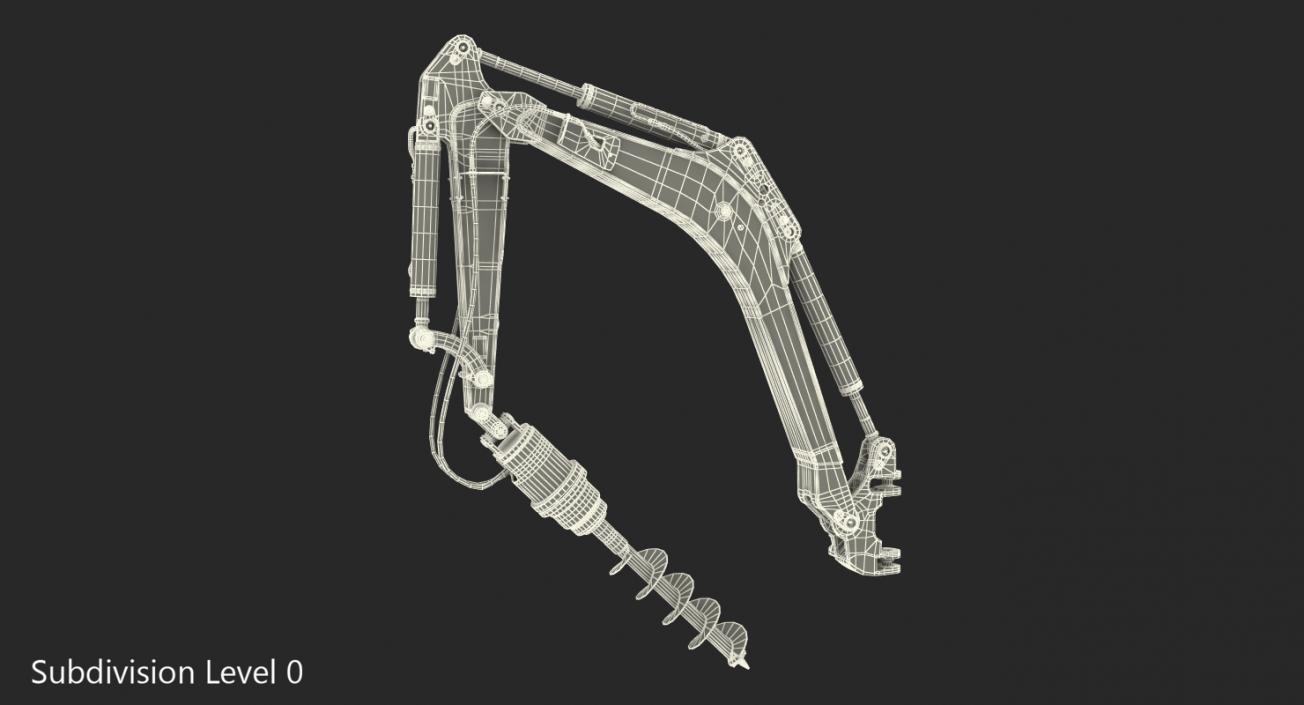 3D Earth Drill Rigged model