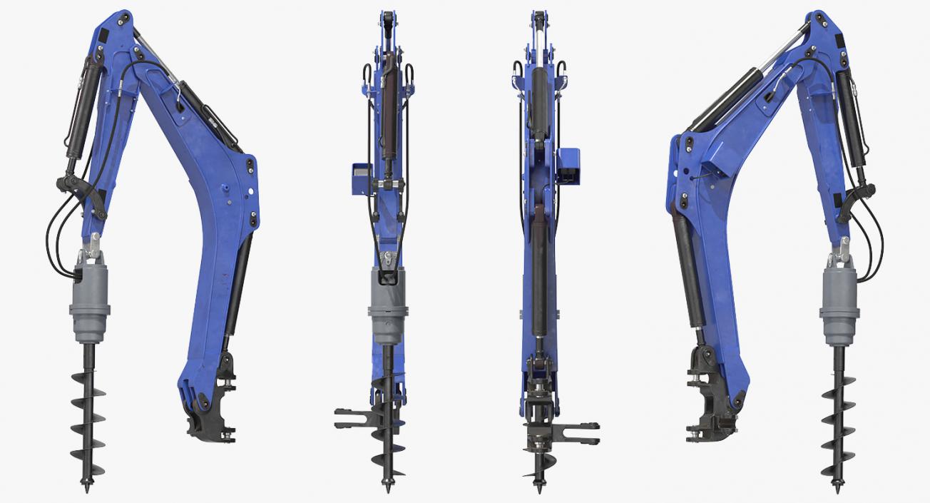 3D Earth Drill Rigged model