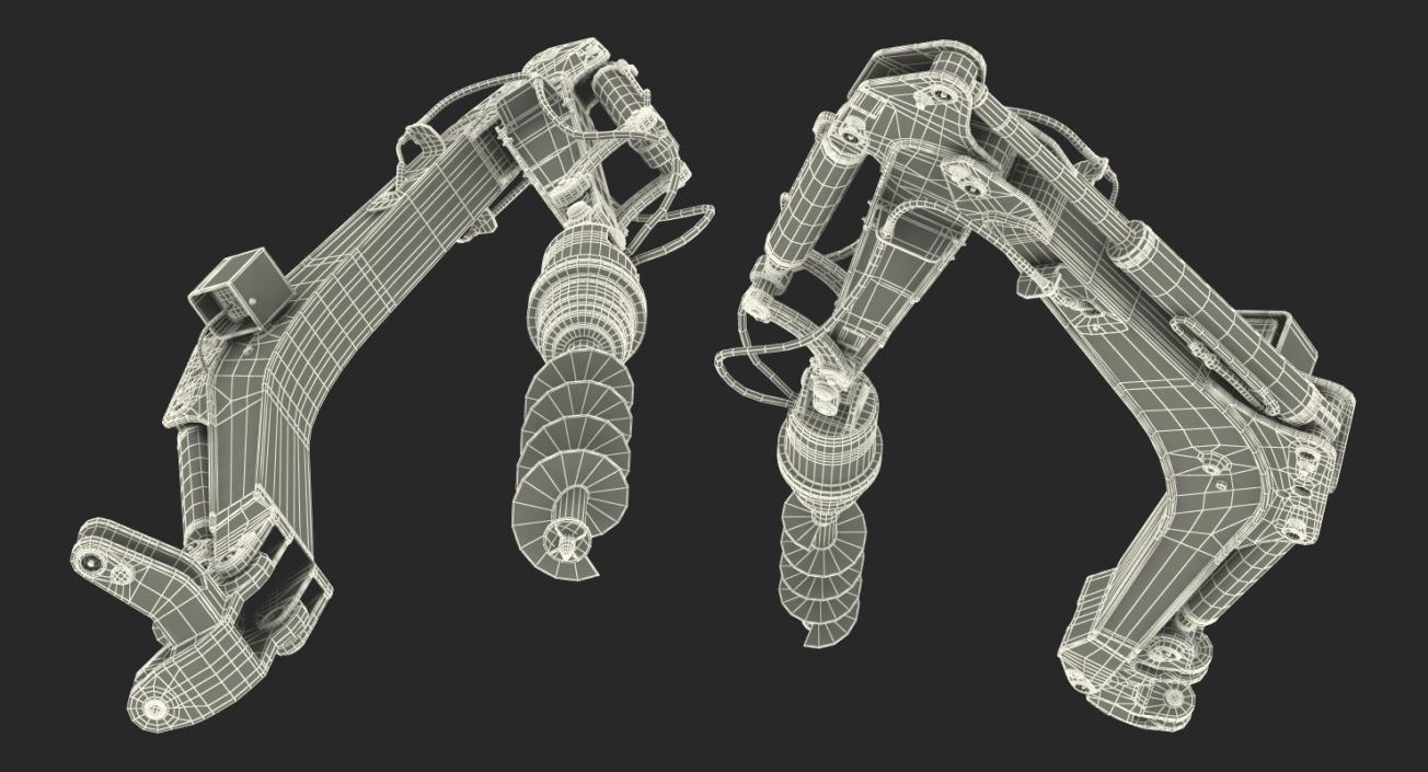 3D Earth Drill Rigged model