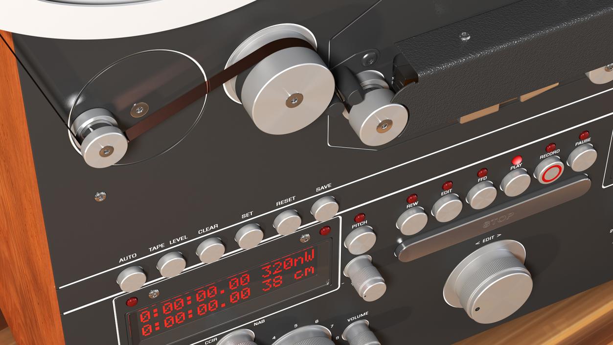 3D Open Reel Tape Machine Black model