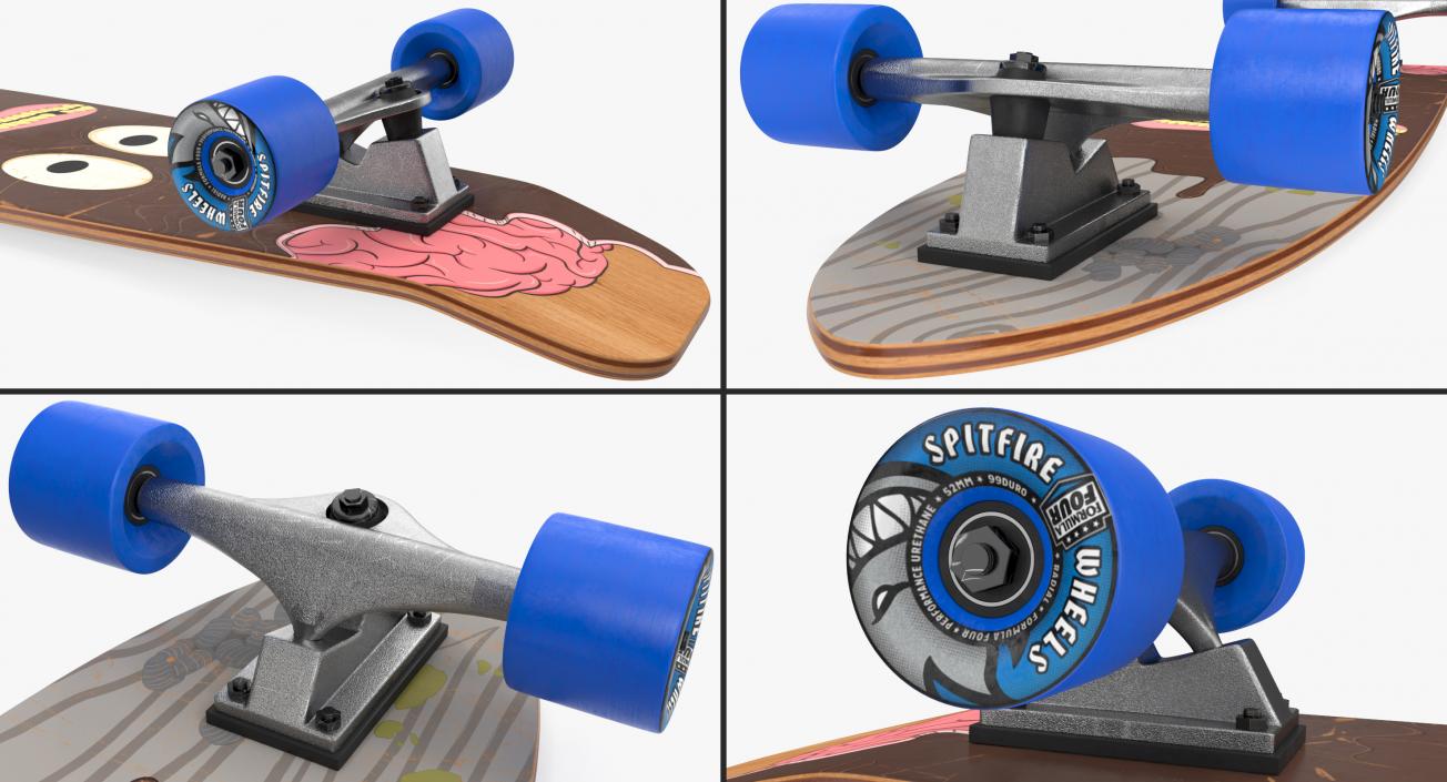 Longboard 3D model