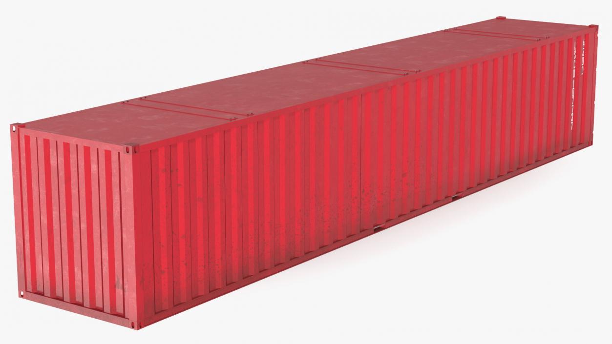 Standard Shipping Cargo Container 48 Ft 3D model