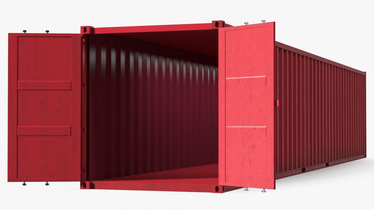 Standard Shipping Cargo Container 48 Ft 3D model