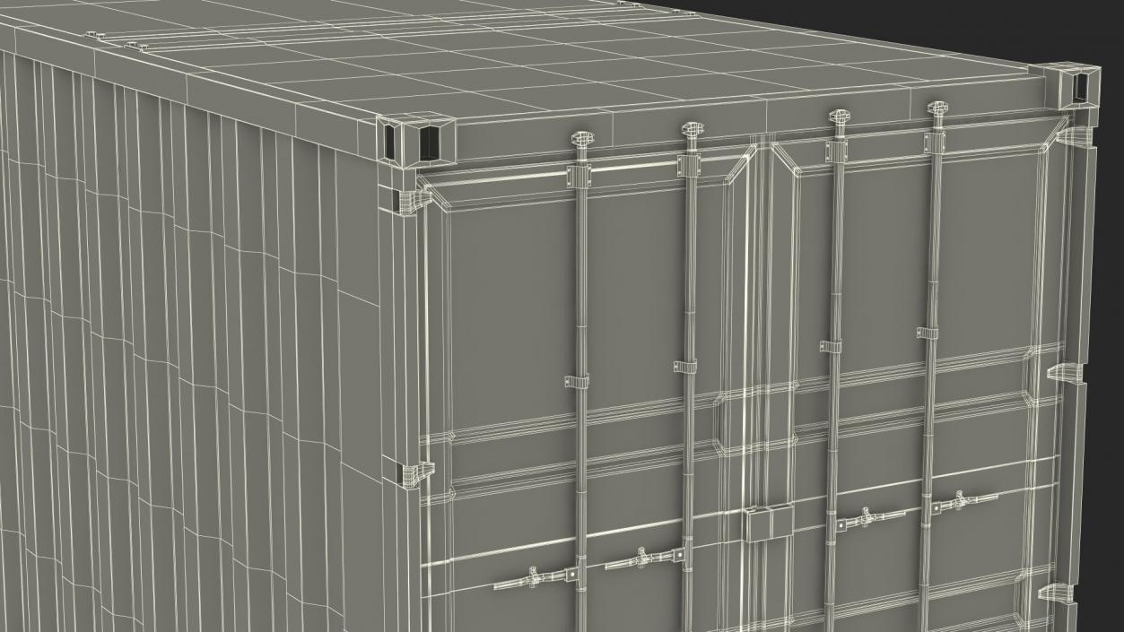 Standard Shipping Cargo Container 48 Ft 3D model