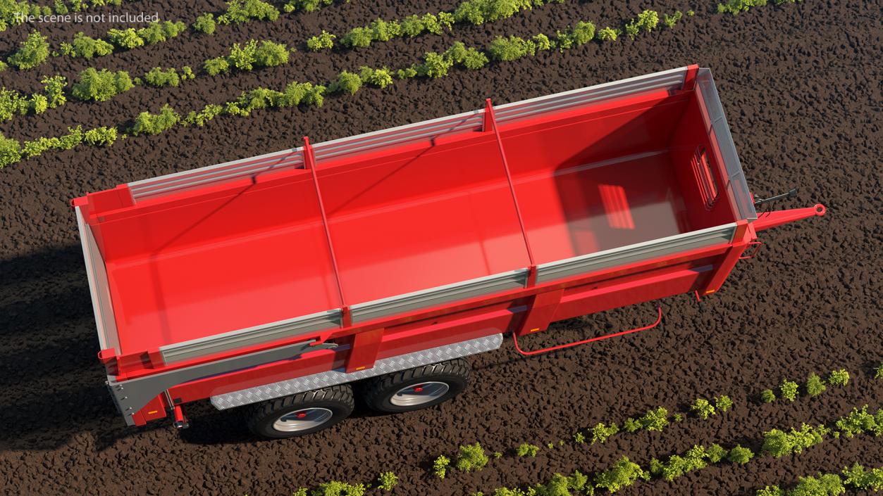 3D Agricultural Tipper Trailer Clean model