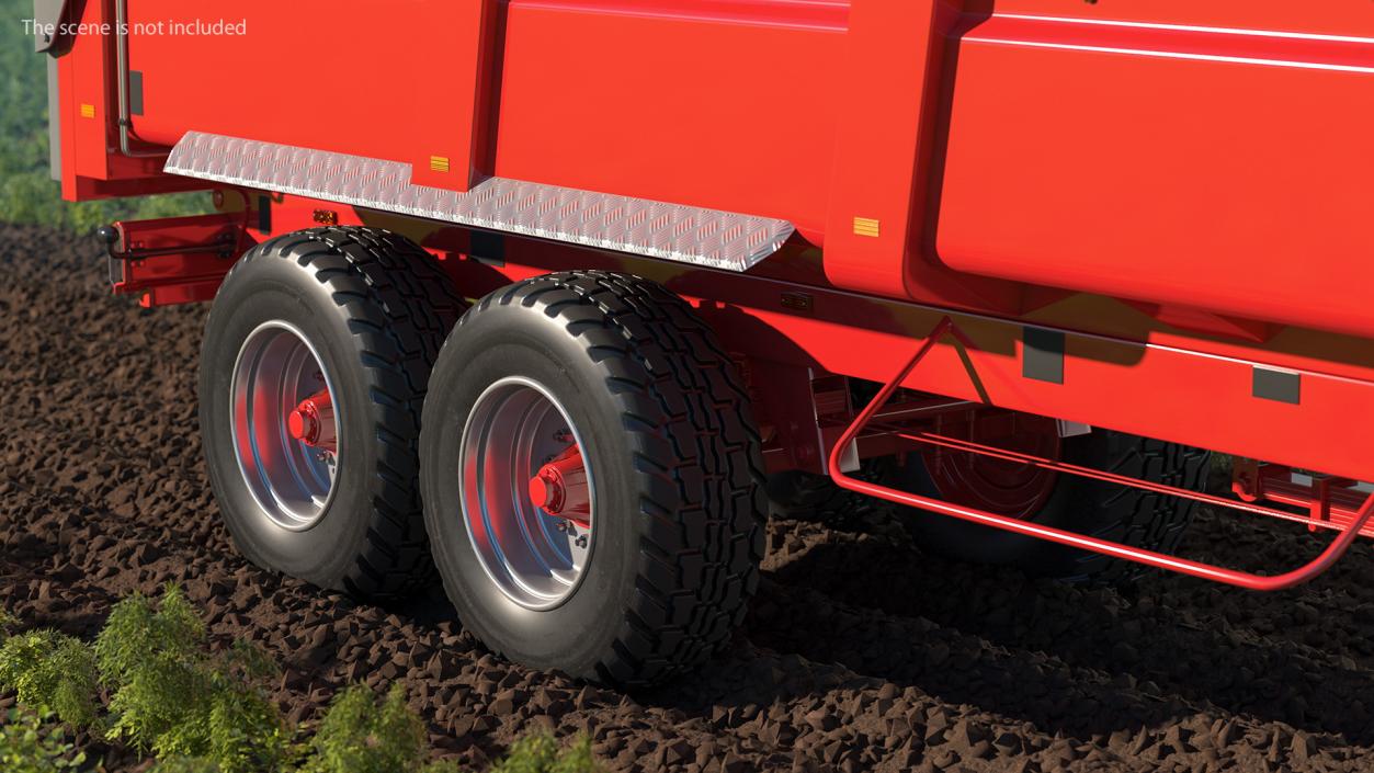 3D Agricultural Tipper Trailer Clean model