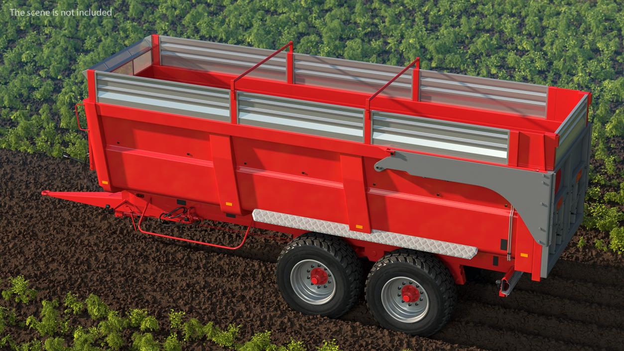 3D Agricultural Tipper Trailer Clean model