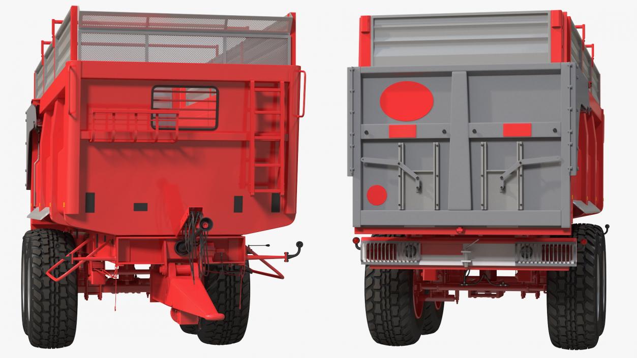 3D Agricultural Tipper Trailer Clean model