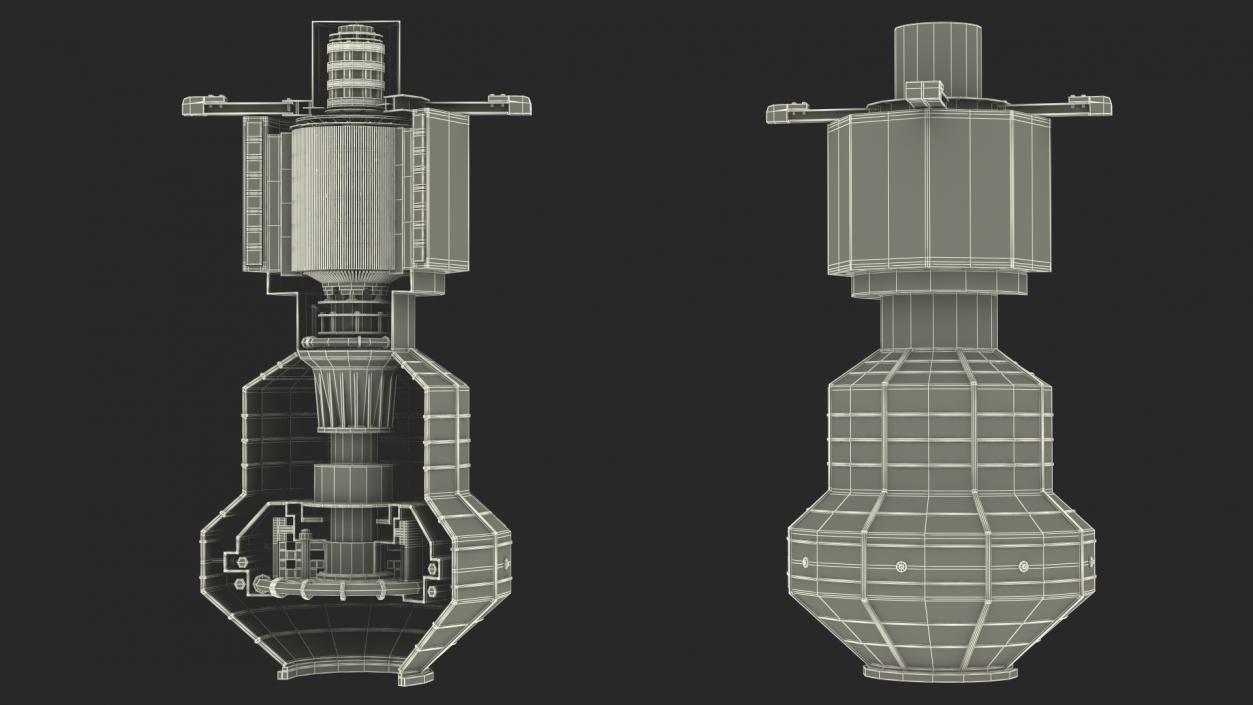 3D Pump Hydro Turbine model