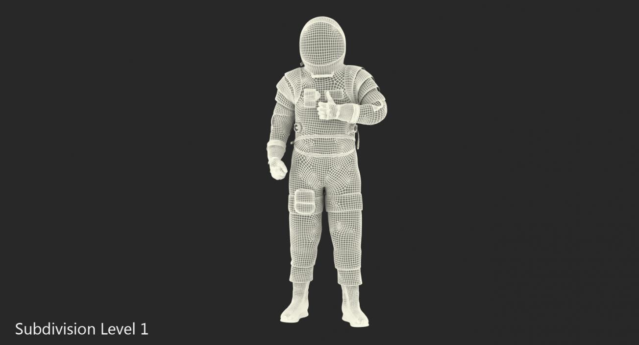 Astronaut Spacesuit Generic Rigged 3D model