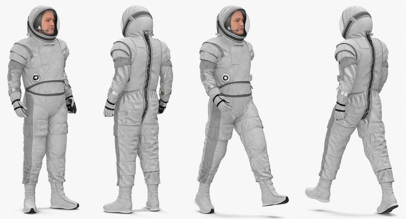 Astronaut Spacesuit Generic Rigged 3D model