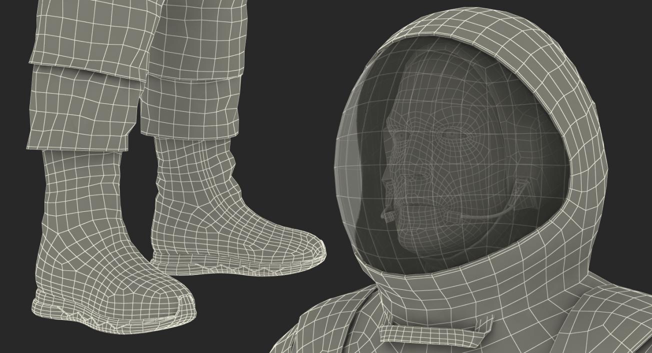 Astronaut Spacesuit Generic Rigged 3D model