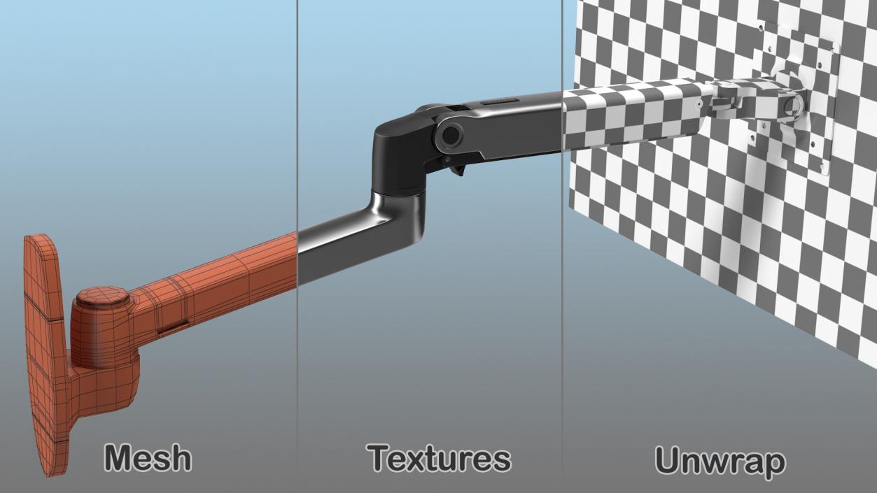 Mount Monitor Arm Ergotron LX 3D model