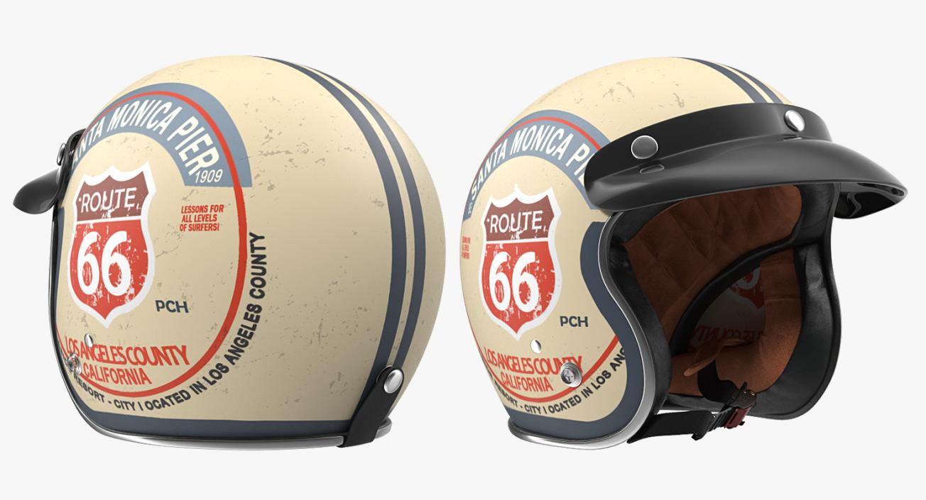 3D model Torc Route 66 Helmet