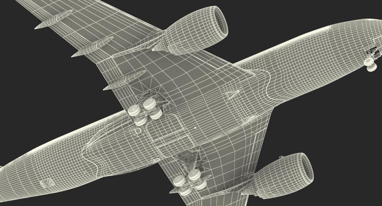 3D model Airbus A350-800 Lufthansa