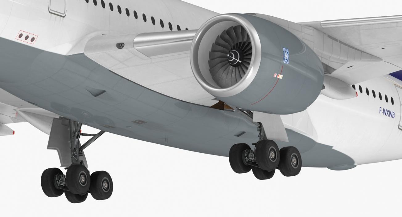 3D model Airbus A350-800 Lufthansa