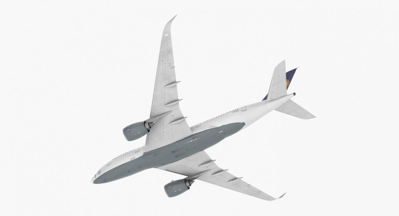 3D model Airbus A350-800 Lufthansa