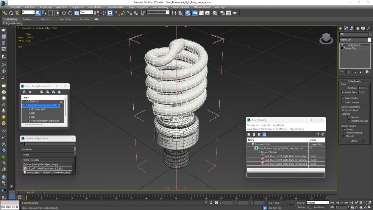 3D Twist Fluorescent Light Bulb(1)