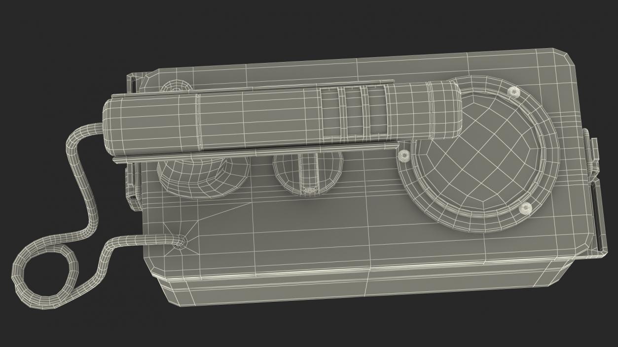 Cold War Geiger Counter Old 3D