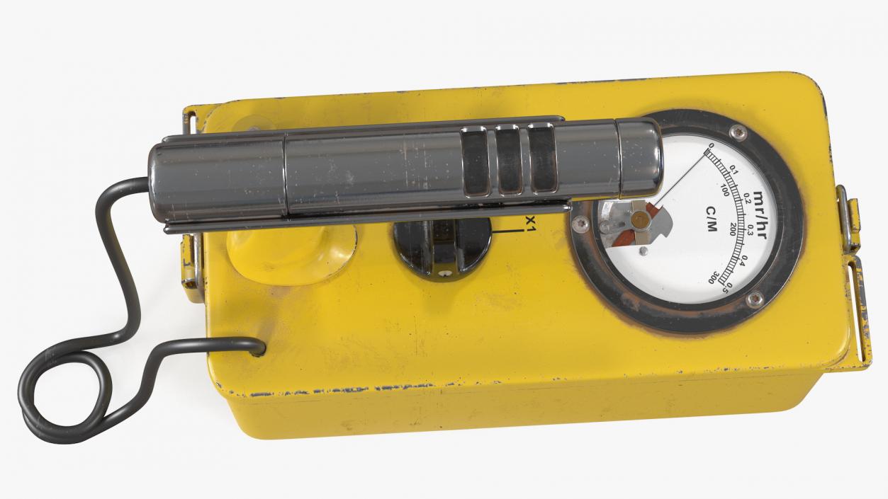 Cold War Geiger Counter Old 3D