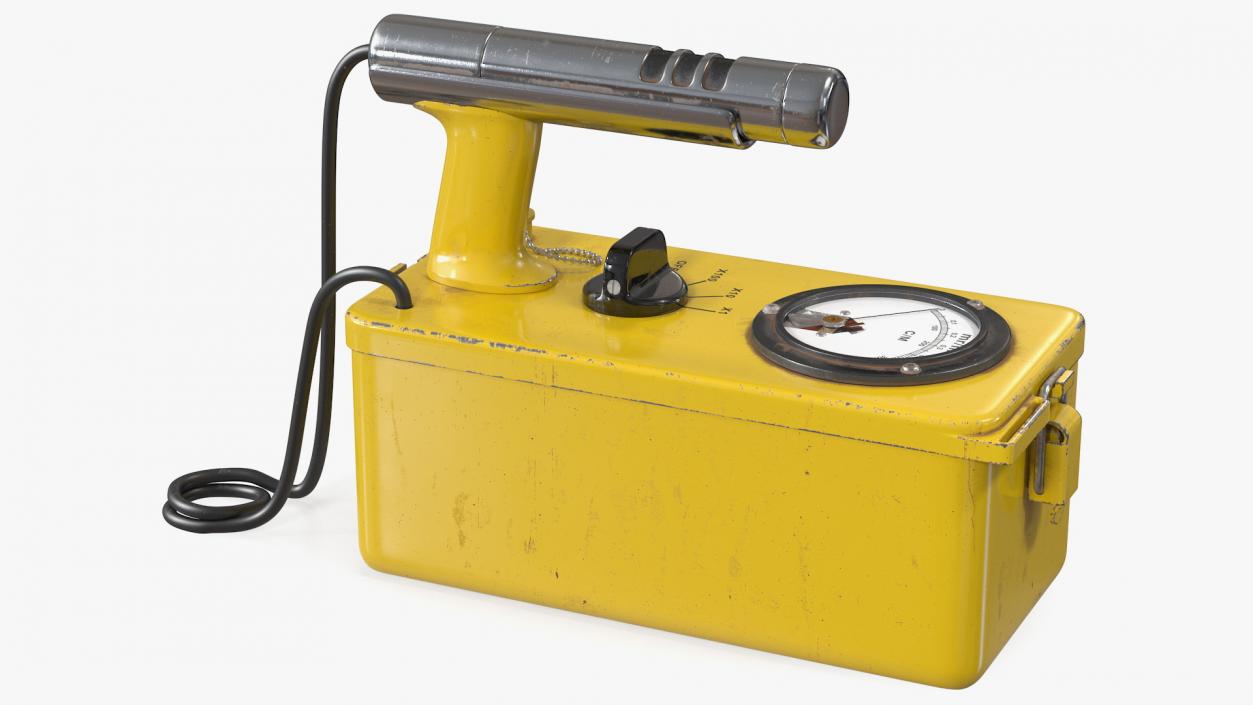 Cold War Geiger Counter Old 3D