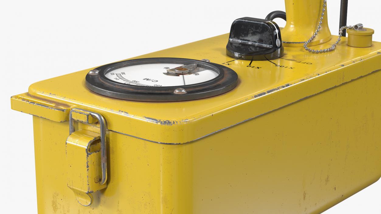 Cold War Geiger Counter Old 3D