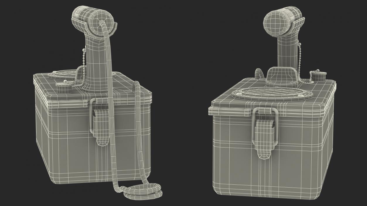 Cold War Geiger Counter Old 3D