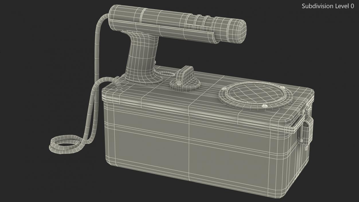 Cold War Geiger Counter Old 3D