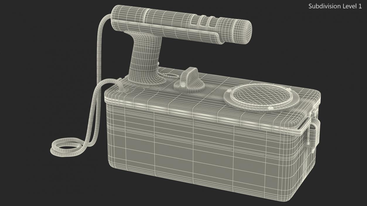 Cold War Geiger Counter Old 3D