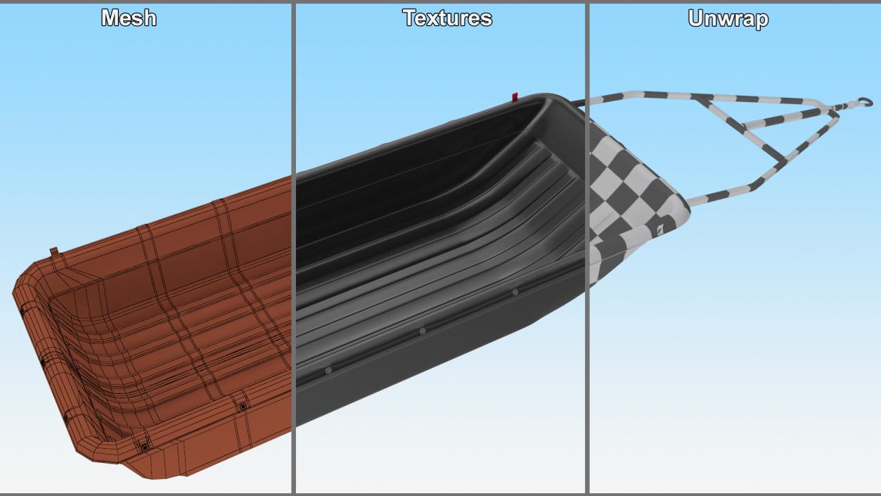 Open Body Freight Sled 3D