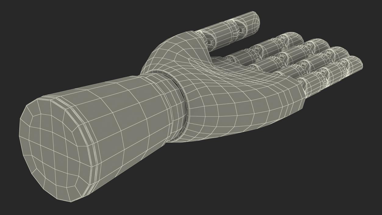 3D model Dark Wood Hand Rigged for Modo