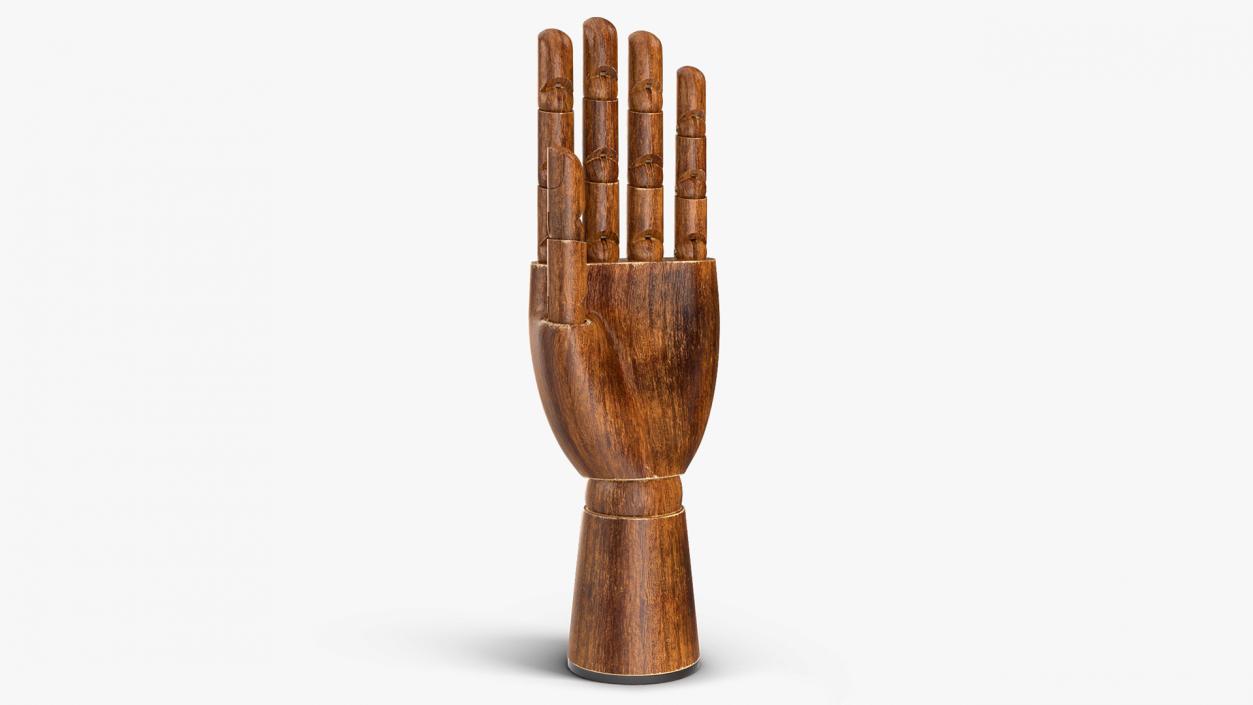 3D model Dark Wood Hand Rigged for Modo