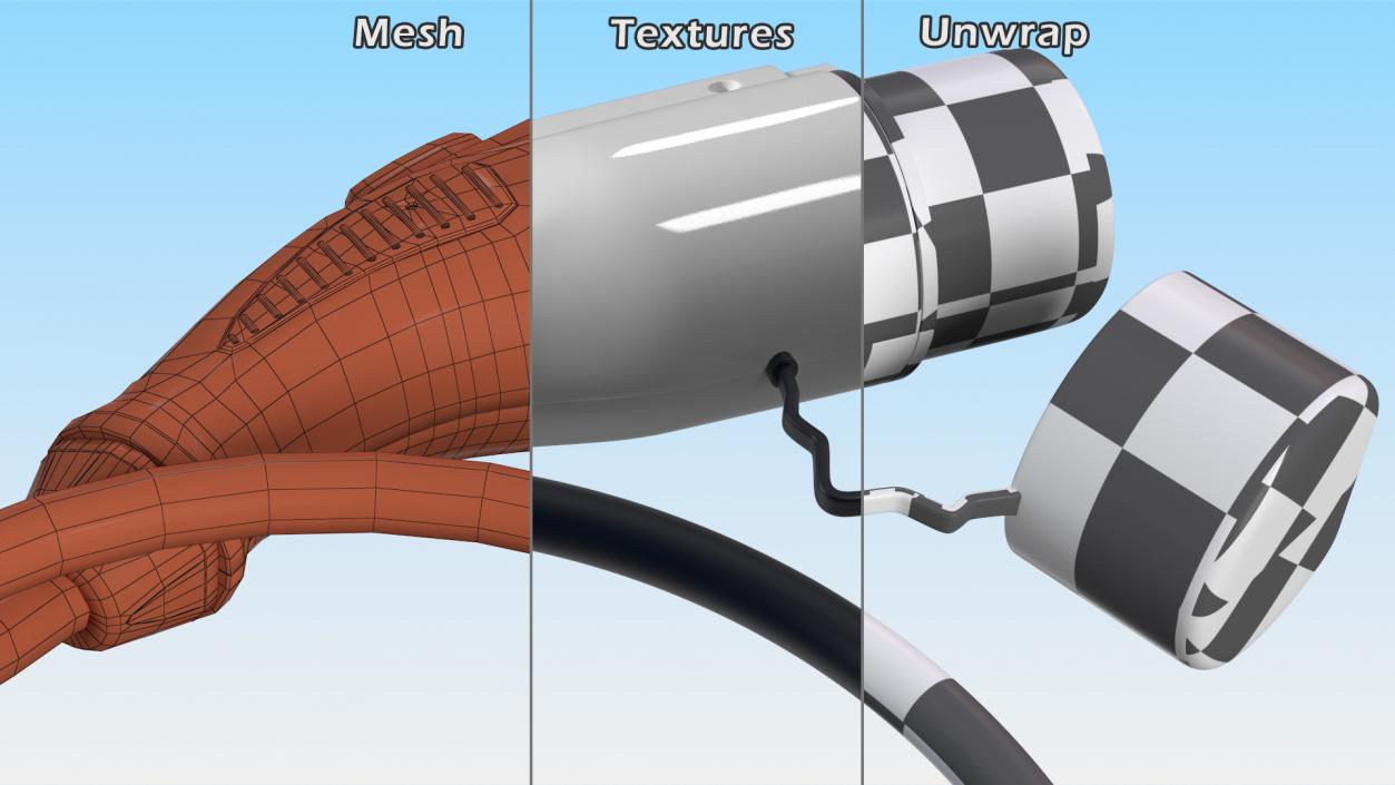 GBT 20234 AC EV Charging Connector 3D model