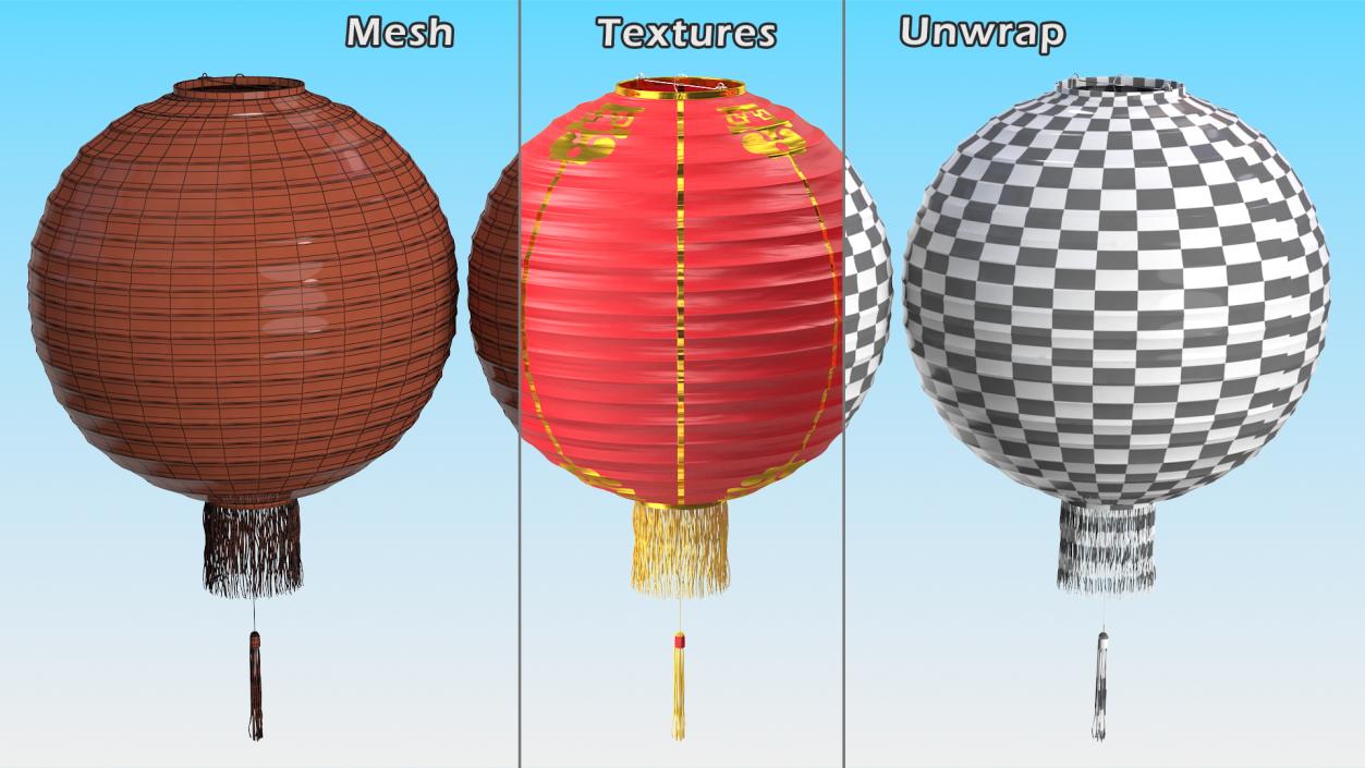 3D Decorative Paper Lanterns Collection