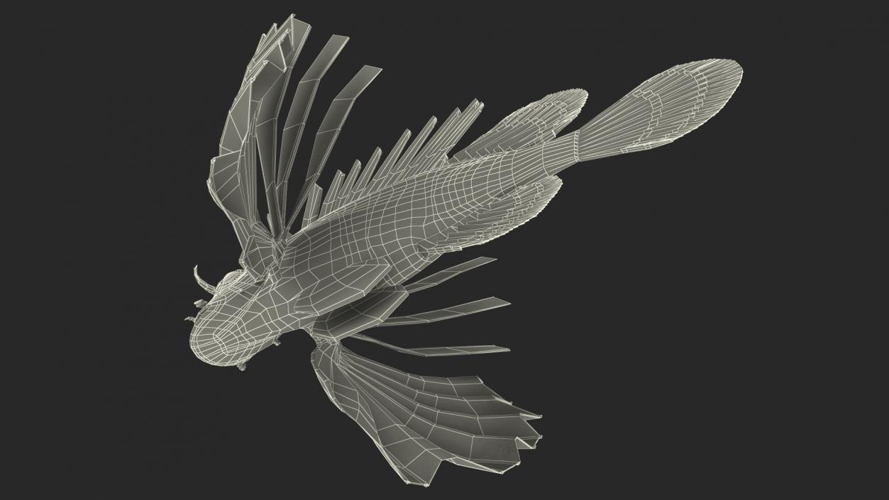 3D Clearfin Lionfish Rigged for Cinema 4D model