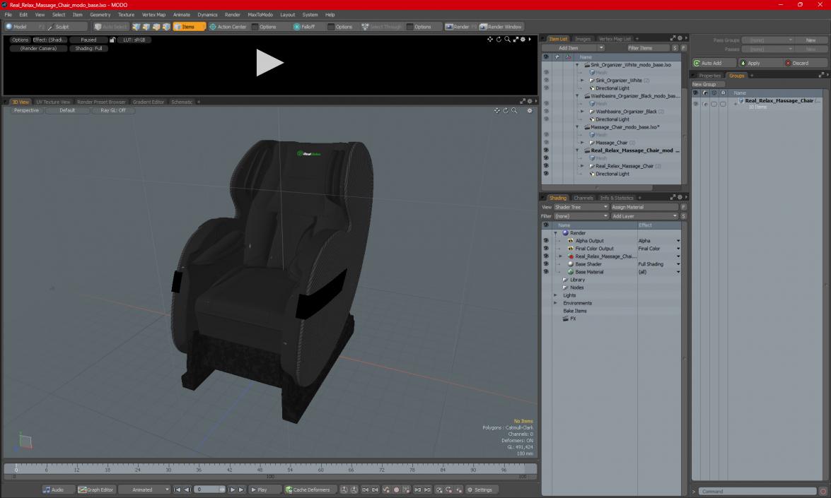 Real Relax Massage Chair 3D model