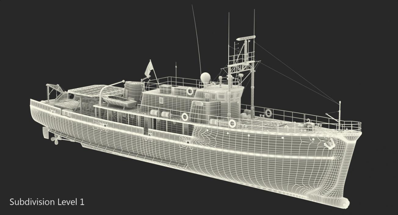 3D Research Vessel Calypso model