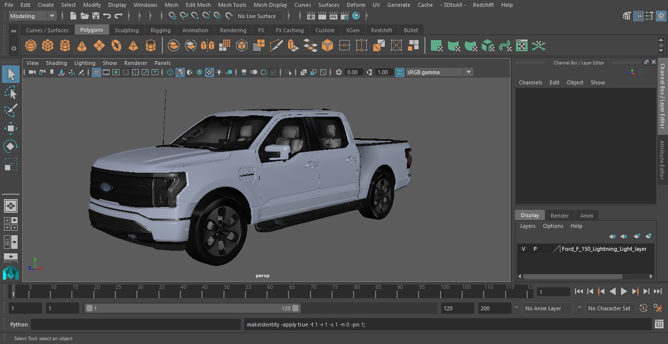 3D Ford F-150 Lightning Light