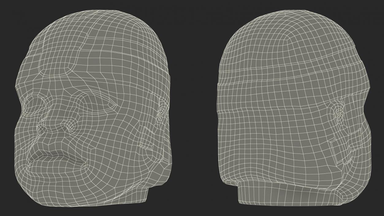 3D Olmec Colossal Head Old model