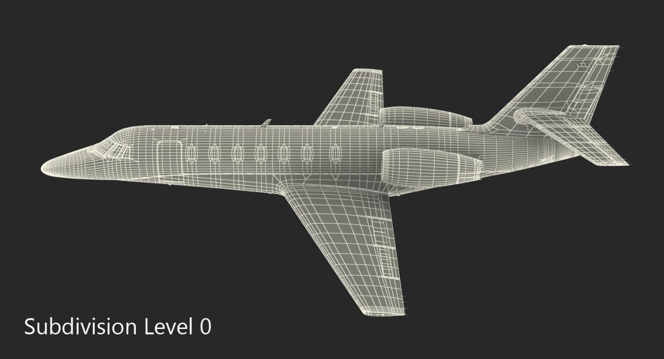 3D Cessna 680 Citation Sovereign Rigged