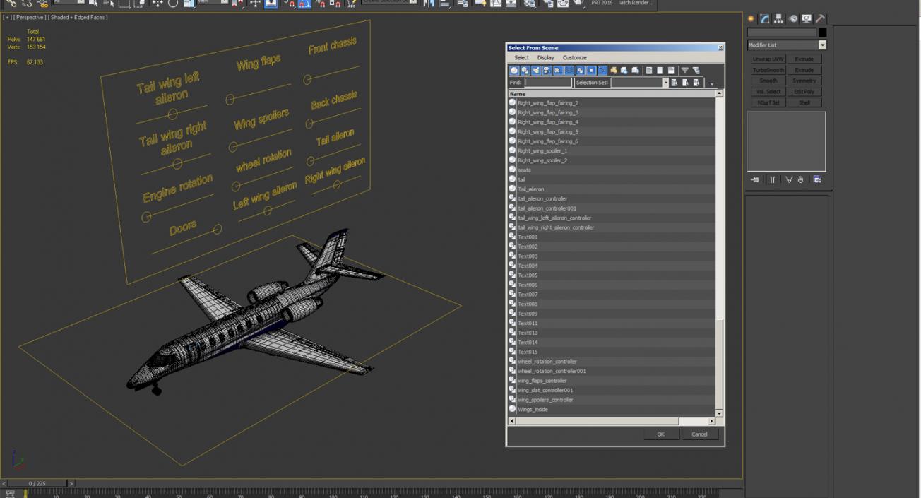 3D Cessna 680 Citation Sovereign Rigged