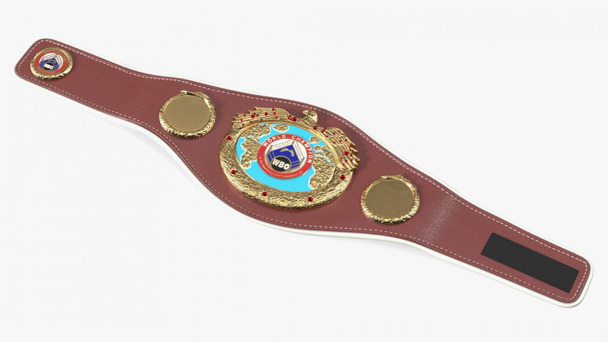 3D model Boxing World Champion Title WBO Belt Fur