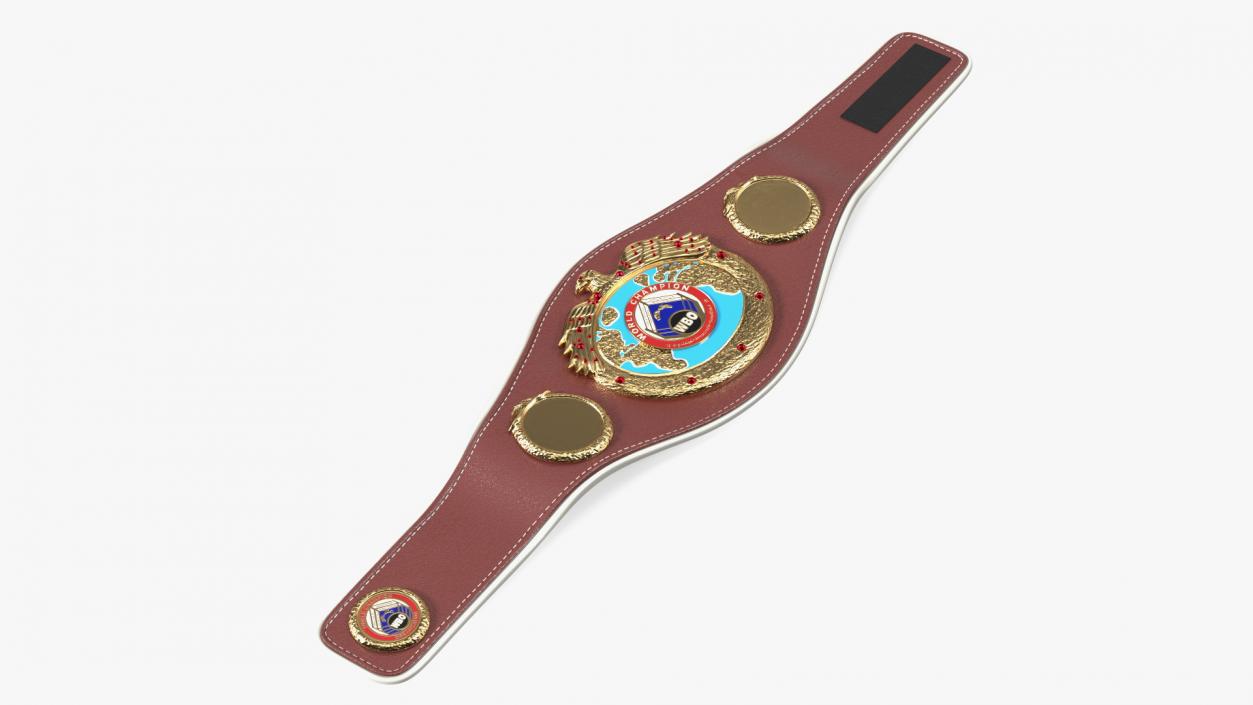 3D model Boxing World Champion Title WBO Belt Fur